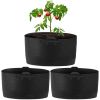 3-Pack 10-Gallon Plant Grow Bags, Breathable Non-Woven Fabric Pots with Handles