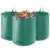 3-Pack 72-Gallon Reusable Yard Waste Bags for Leaves & Garden Cleanup
