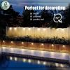 16-Pack Solar Deck & Step Lights with Warm White LEDs, Brown