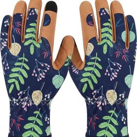 Women's Gardening Gloves, Thorn-Resistant Microfiber Leather, Breathable Grip