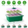 5-Pack 60-Cell Seed Starter Kit with Full-Spectrum Grow Lights & Humidity Domes