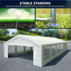 20 x 40 Ft Heavy-Duty Party Tent, Wedding & Event Shelter, White