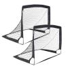 2 Pack Portable Pop-Up Soccer Goals for Training & Games
