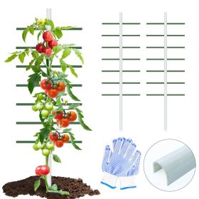 2 ft x 6 ft U-Shaped Garden Trellis, Climbing Plant Support-White