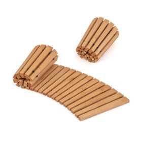7ft Wooden Garden Pathway, 0.9" Thick Roll-Up Anti-Slip Walkway, Fir Wood
