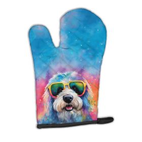 Cool Dog Old English Sheepdog BBQ Oven Mitt, Heat Resistant Grill & Pizza Oven Glove