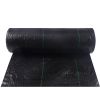 3-Ft. x 100-Ft. Woven Weed Barrier Landscape Fabric, Black