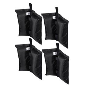 4-Piece Weighted Sand Bags for Canopies & Tents, 26.5 Lb. Capacity, Black