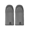 Oven Gloves, Heat-Resistant Silicone Grill & Cooking Gloves, Gray