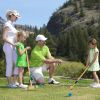 Six Player Croquet Set, Wooden Outdoor Lawn Game with Mallets, Balls and Carry Bag