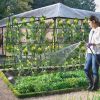 A-Frame Cucumber Trellis with Netting for Climbing Plants, Outdoor Garden Support