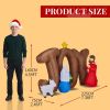 7.4ft Lighted Christmas Inflatable Nativity Scene with JOY Sign