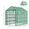 8 x 6 x 7 Ft. Portable Walk-In Greenhouse with 18 Shelves & Trellis