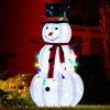 4ft Lighted Snowman Christmas Yard Decoration, Pre-Lit with 100 White LEDs