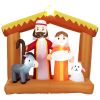 6ft Inflatable Nativity Scene, LED Lights, Weather-Resistant Christmas Outdoor Decor