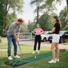 11 ft Putting Green Set with 2 Adjustable Putters and 6 Balls