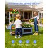 Outdoor Gardening & Nature Play Station for Kids, Blue & Natural