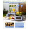 Outdoor Gardening & Nature Play Station for Kids, Blue & Natural