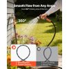 150-Ft. 5/8" Heavy-Duty Rubber Garden Hose Set, 10-Pattern Nozzle