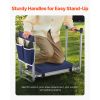 Folding Garden Kneeler & Seat Set with Thick 1.57-In. Pad & Tool Bag