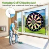Golf Chipping Game Mat Set, 20 Sticky Balls, Indoor Outdoor Golf Training