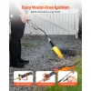 1.8M BTU Propane Weed Torch with 10-Ft. Hose, Auto Ignition & Adjustable Flame