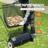 26-Inch Push Lawn Sweeper, Leaf & Grass Collector, 7-Cu.-Ft. Hopper