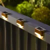 16-Pack Solar Deck & Step Lights with Warm White LEDs, Brown