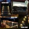 16-Pack Solar Deck & Step Lights with Warm White LEDs, Brown
