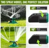 360° Rotating Lawn & Garden Sprinkler, Adjustable Spray Modes