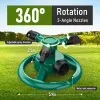 360° Rotating Lawn & Garden Sprinkler, Adjustable Spray Modes
