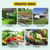 20 x 10 x 7 Ft. Walk-In Tunnel Greenhouse with Galvanized Steel Frame