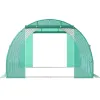 20 x 10 x 7 Ft. Walk-In Tunnel Greenhouse with Galvanized Steel Frame