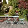 3-Piece Folding Patio Bistro Set, Steel Table & 2 Chairs, Available in 5 Colors