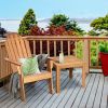 Acacia Wood Adirondack Chair for Patio, Garden & Porch