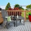 Acacia Wood Adirondack Chair for Patio, Garden & Porch