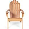 Acacia Wood Adirondack Chair for Patio, Garden & Porch