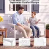 47-In. 2-Person HDPE Outdoor Bench for Patio, Porch & Garden