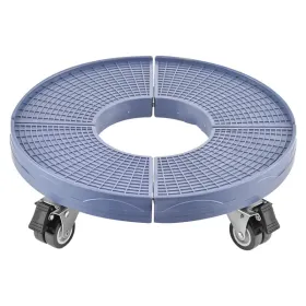 Adjustable Heavy-Duty Trash Can Dolly with 4 Lockable Wheels (Default: Default)